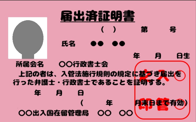 申請等取次者として登録されました